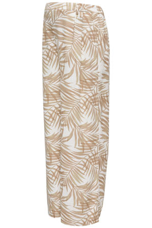 wide leg zwangerschaps casual broek bruin