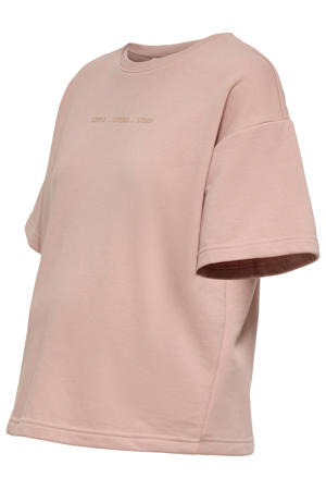 zwangerschaps T-shirt lichtroze