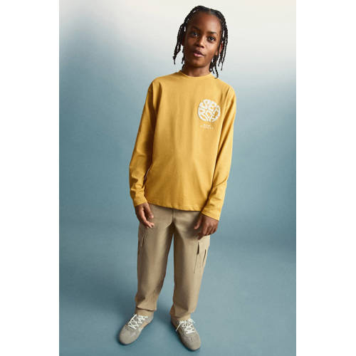 Mango Kids casual broek Bruin Jongens Katoen Effen - maat 146 afbeelding