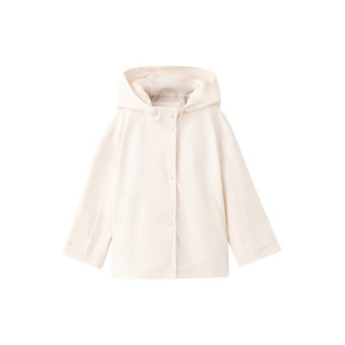 Mango Kids tussenjas ecru Meisjes Polyester Capuchon Effen - maat 86 afbeelding