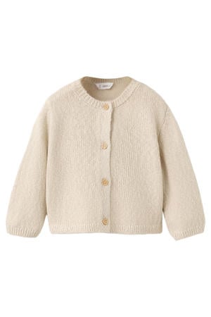 vest beige fijn gebreid