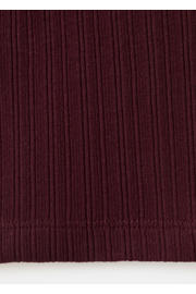 thumbnail: MANGO TEEN cropped top donkerrood rib gebreid