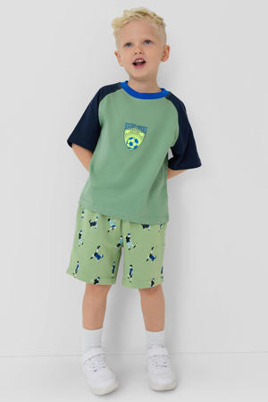 regular waist sweatshort groen