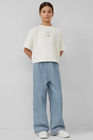 T-shirt met backprint ecru