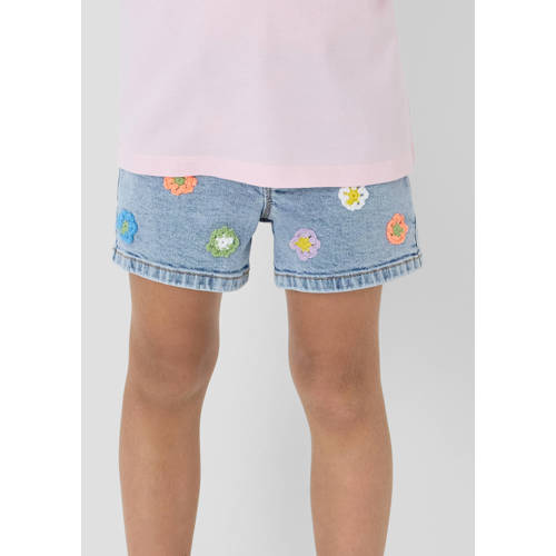 s.Oliver short light blue denim Korte broek Blauw Effen - maat 128 afbeelding