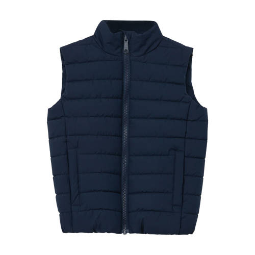 s.Oliver bodywarmer donkerblauw Meisjes Polyester Opstaande kraag Effen - maat 122 afbeelding