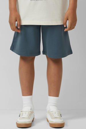 regular waist sweatshort grijsblauw