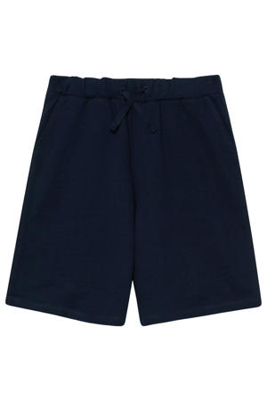 regular waist sweatshort donkerblauw