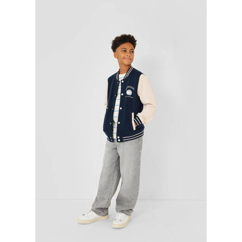 s.Oliver Jas Blauw Jongens Katoen Ronde hals Meerkleurig - maat 146/152 afbeelding