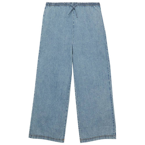 s.Oliver high waist regular fit jeans light blue denim Blauw Effen - maat 158 afbeelding