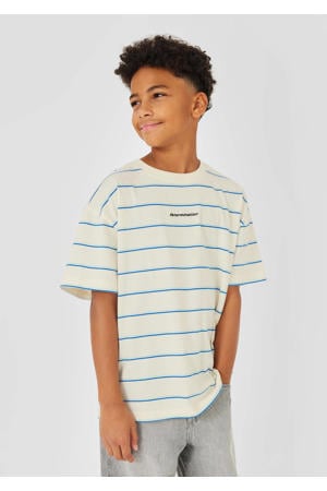 gestreepte T-shirt ecru