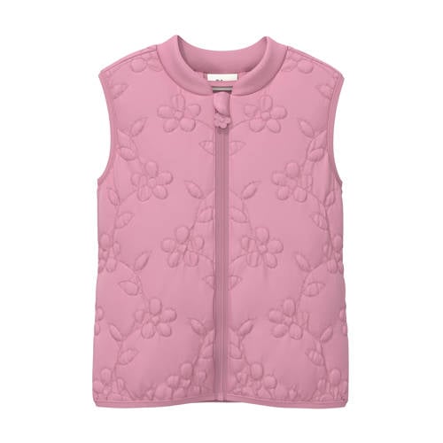s.Oliver bodywarmer roze Meisjes Polyester Ronde hals Bloemen - maat 92 afbeelding