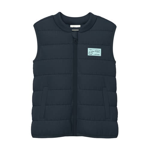 s.Oliver bodywarmer donkerblauw Meisjes Polyester Ronde hals - maat 86 afbeelding