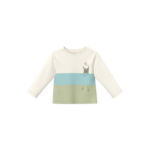 s.Oliver T-shirt ecru Jongens Katoen Ronde hals Meerkleurig - maat 62 afbeelding