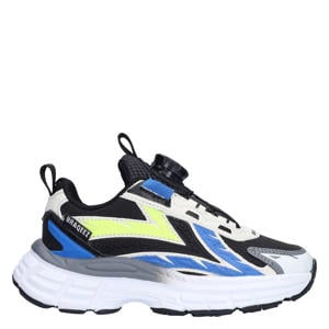 chunky sneakers zwart/blauw/geel