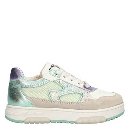 Braqeez sneakers beige/multi Meisjes Leer Panterprint - maat 34 afbeelding