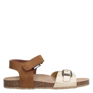sandalen cognac/goud