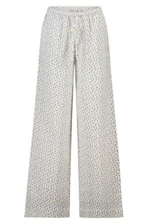 pyjamabroek ecru/blauw