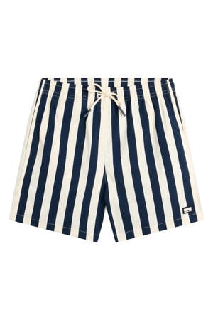 zwemboxer donkerblauw/wit