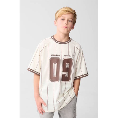 Shoeby T-shirt ecru Jongens Polyester Ronde hals Meerkleurig - maat 170/176 afbeelding