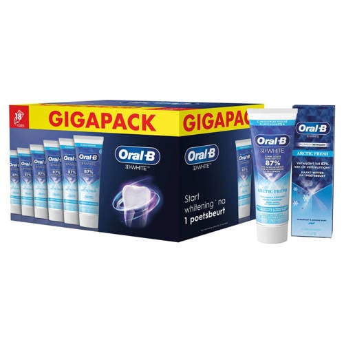 Oral-B 3D White Arctic Fresh tandpasta - Gigapack 18x75 ml afbeelding