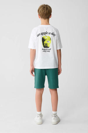 T-shirt met backprint wit