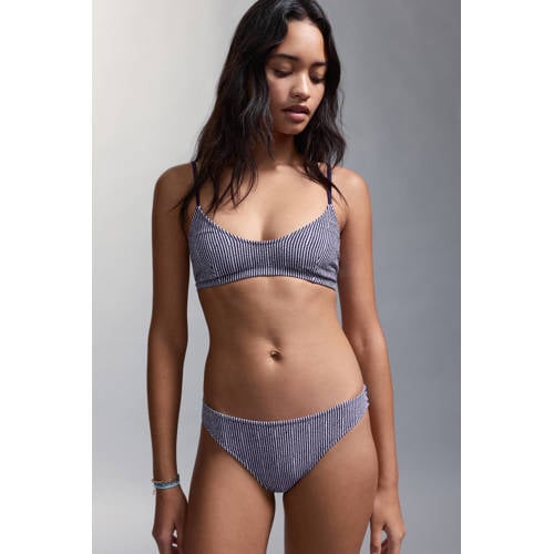 MANGO TEEN crop bikini donkerblauw Meisjes Polyester - maat 172(L) afbeelding