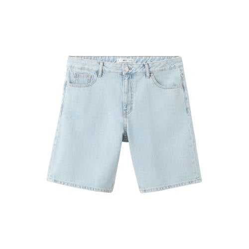 MANGO TEEN short light blue denim Korte broek Blauw Effen - maat 158(XXS) afbeelding