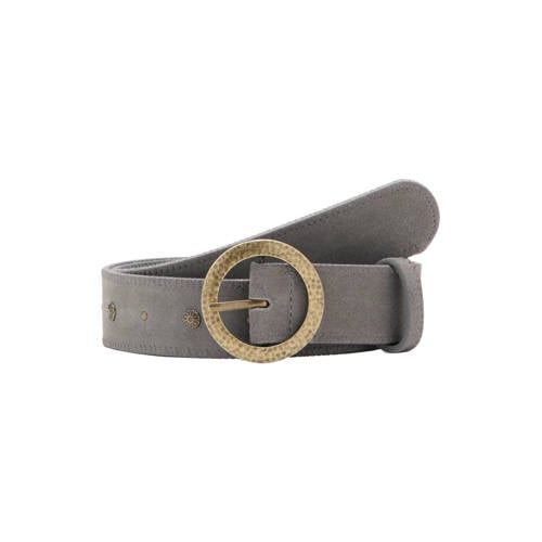 MANGO TEEN leren riem grijs Meisjes Leer Effen - maat 164(S) afbeelding