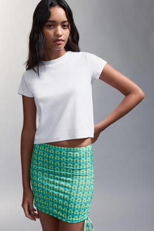 korte rok turquoise
