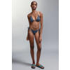 MANGO TEEN halter bikini all over print donkerblauw
