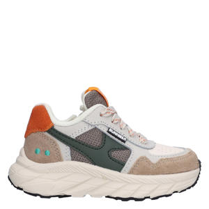 leren sneakers taupe