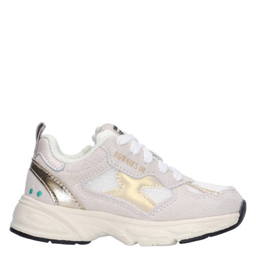 BunniesJR chunky sneakers beige/champagne Wit Meisjes Leer - maat 31 afbeelding