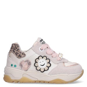 leren sneakers beige