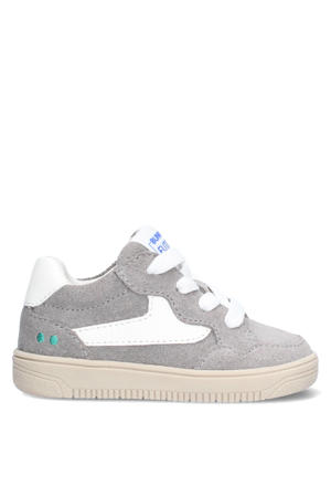 leren sneakers grijs