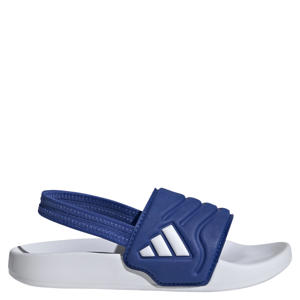 Adilette Estrap 2.0 badslippers met hielbanje blauw