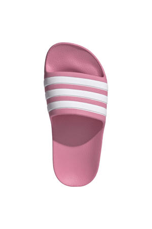 Adilette Aqua badslippers roze/wit
