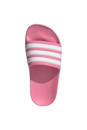 Adilette Aqua badslippers roze/wit