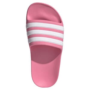 Adilette Aqua badslippers roze/wit