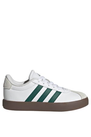 VL Court 3.0 suede sneakers wit/donkergroen