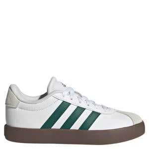 VL Court 3.0 suede sneakers wit/donkergroen