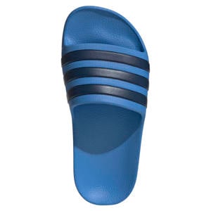 Adilette Aqua badslippers blauw/donkerblauw