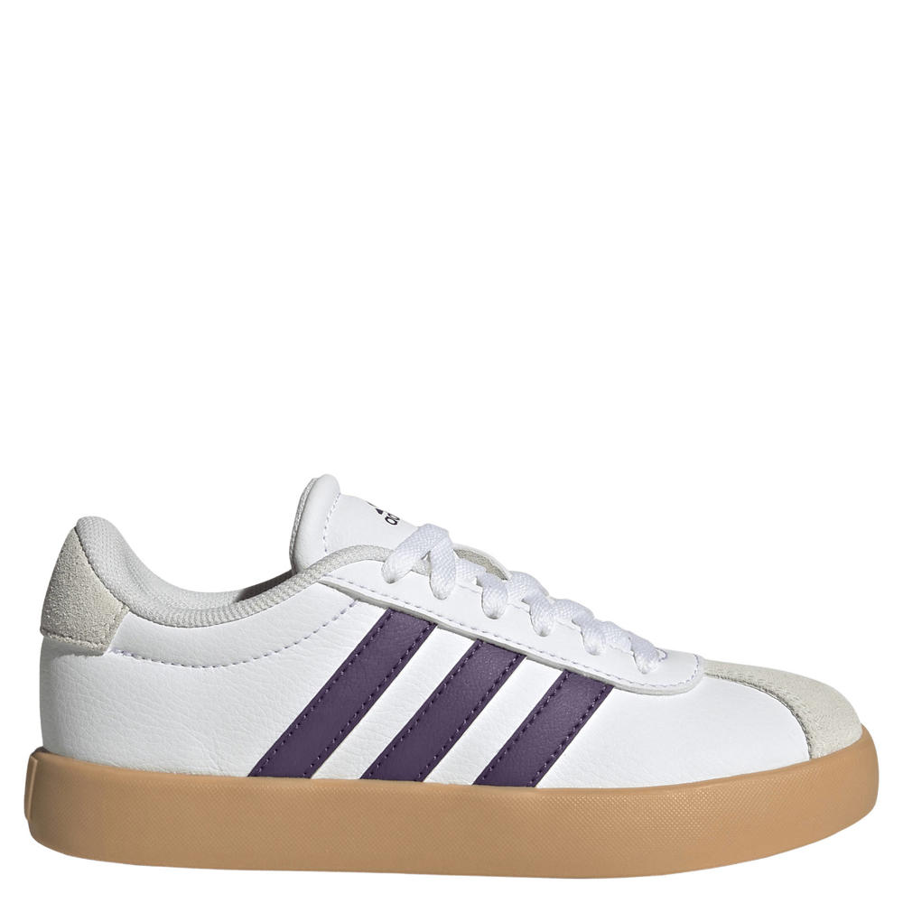 adidas Sportswear VL Court 3.0 suede sneakers wit/paars