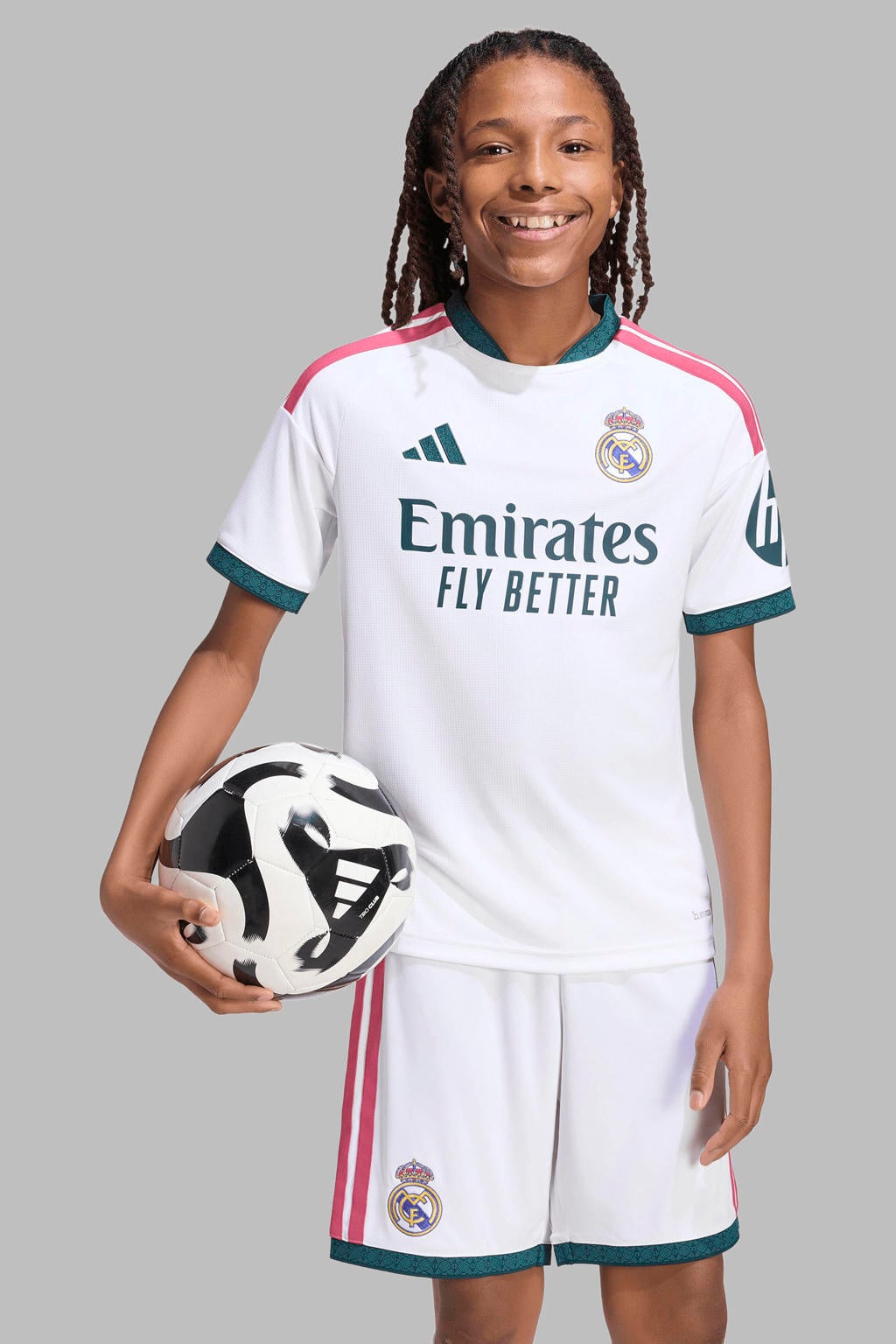 adidas Performance junior real madrid voetbalshirt thuis - wit