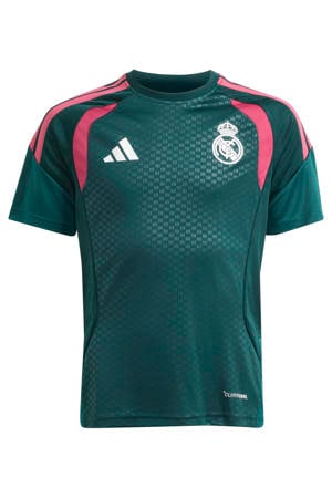junior real madrid voetbalshirt - donkergroen/roze