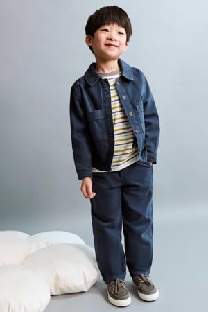 straight leg jeans donkerblauw