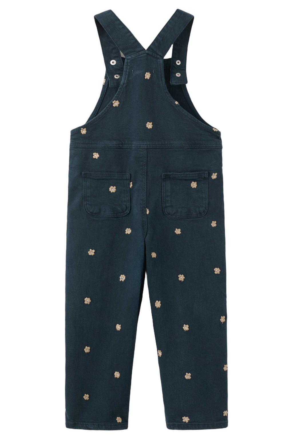 Mango Kids denim tuinbroek dark blue denim
