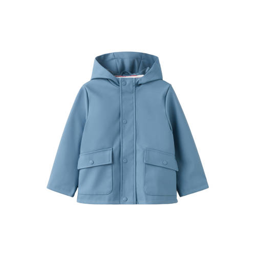 Mango Kids tussenjas blauw Jongens Polyester Capuchon Effen - maat 80 afbeelding