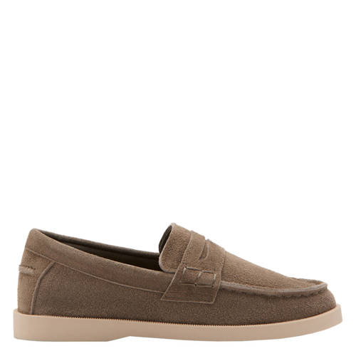 Mango Kids leren instappers bruin Jongens Leer Effen - maat 30 afbeelding