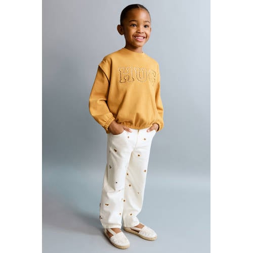 Mango Kids sweater geel Trui Effen - maat 98 | Trui van Mango Kids afbeelding